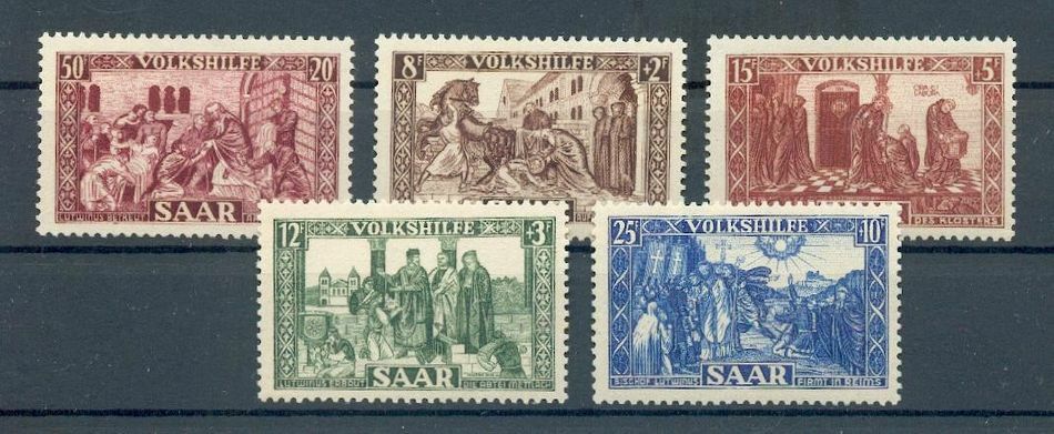 Saar 299/303 Set** MNH Postfrisch 75EUR (70050