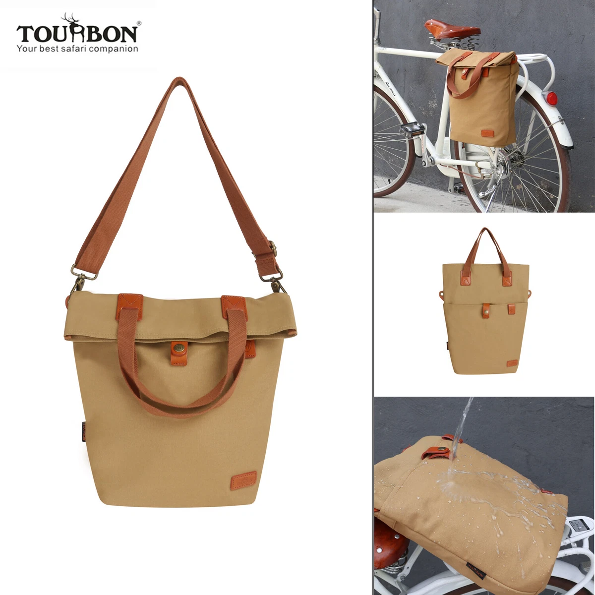 rucksack fahrradtasche kombi KOMBI Fahrradtasche Rucksack Animals  wasserabweisend & handgefertigt