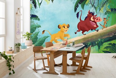 König der Löwen Tapete Wandbild Classic Jungle 400x250 cm Vlies Babyzimmer Kunst
