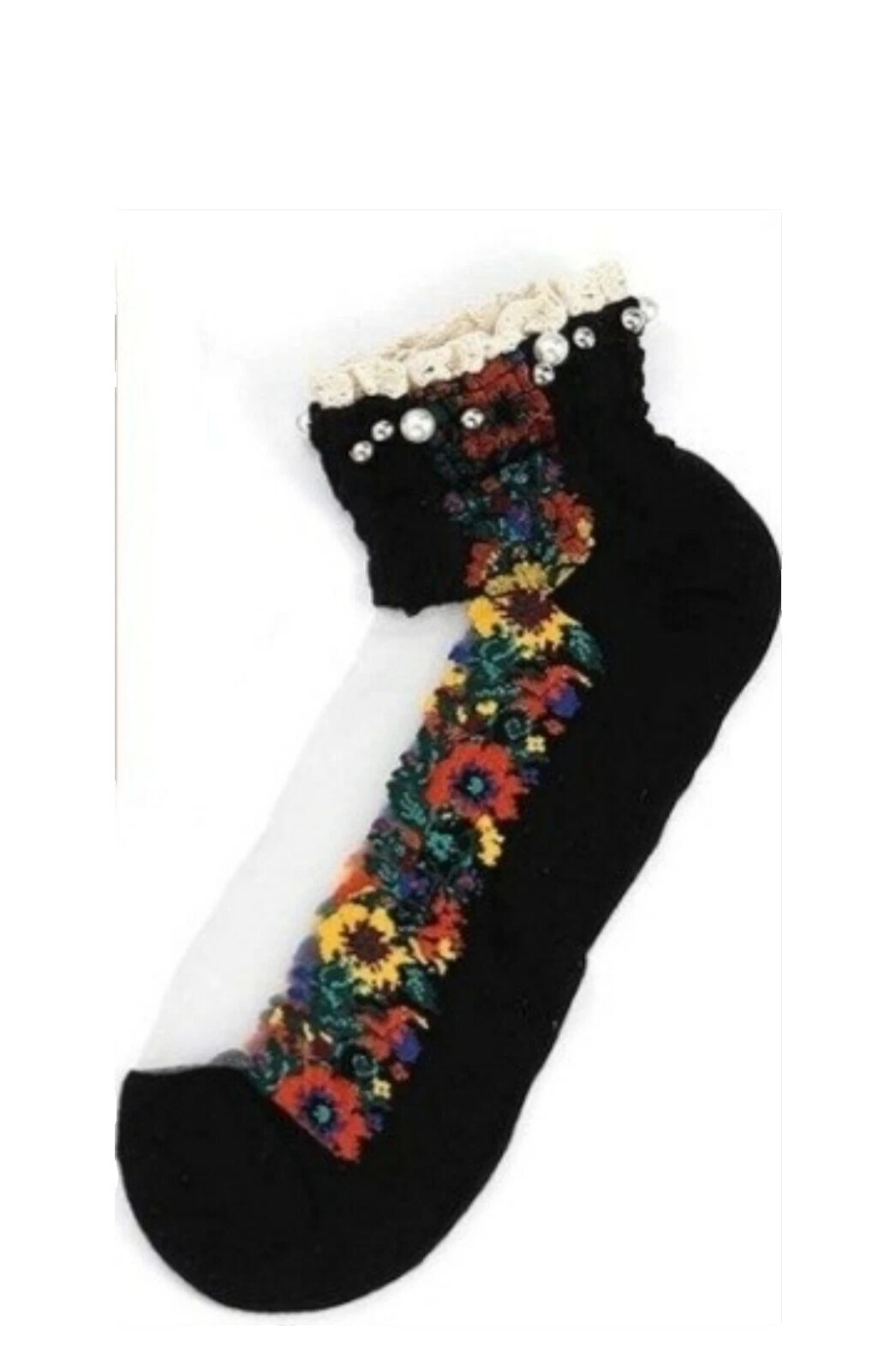 Calcetines Informal Floreado Handmade para Mujeres