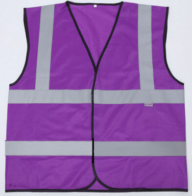 Purple Vest Reflective HiViz Vis Hen Night Walking Waistcoat
