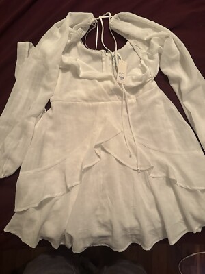 BNWT Medium White Francesca s Dress
