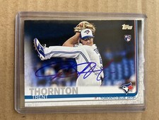 Signed 2019 Topps Toronto Blue Jays Trent Thornton Autographed Mariners Auto