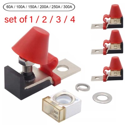 1/2/4 set Convenient&Efficient Battery Fuse Terminal Fuse Block Kit For Caravans