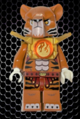 Lego  Minifigur loc140, Legends of Chima, Trakkar Armor Tiger Rüstung Tiger
