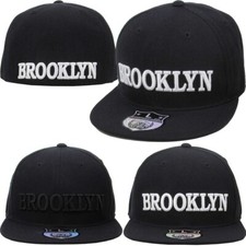 New York Harlem Bronx Brooklyn Embroidered Fitted Hat Cap Borough NYC NEWYORK