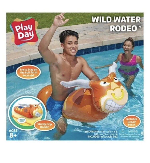 bull riding water toy