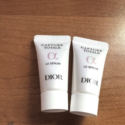 new DIOR Capture Totale Le Serum Anti-Aging .17oz/5mL Travel Size  lot of 2