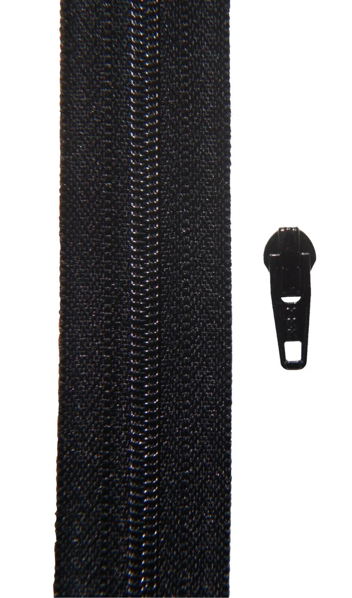 Fermeture Éclair YKK Noire Numéro 10 CF Chaîne Bobine P19 (Un