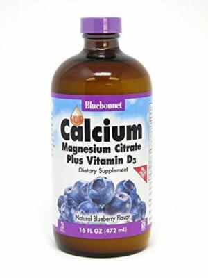 Bluebonnet Nutrition, Liquid Calcium Magnesium Citrate Plus Vitamin D3, Natur...
