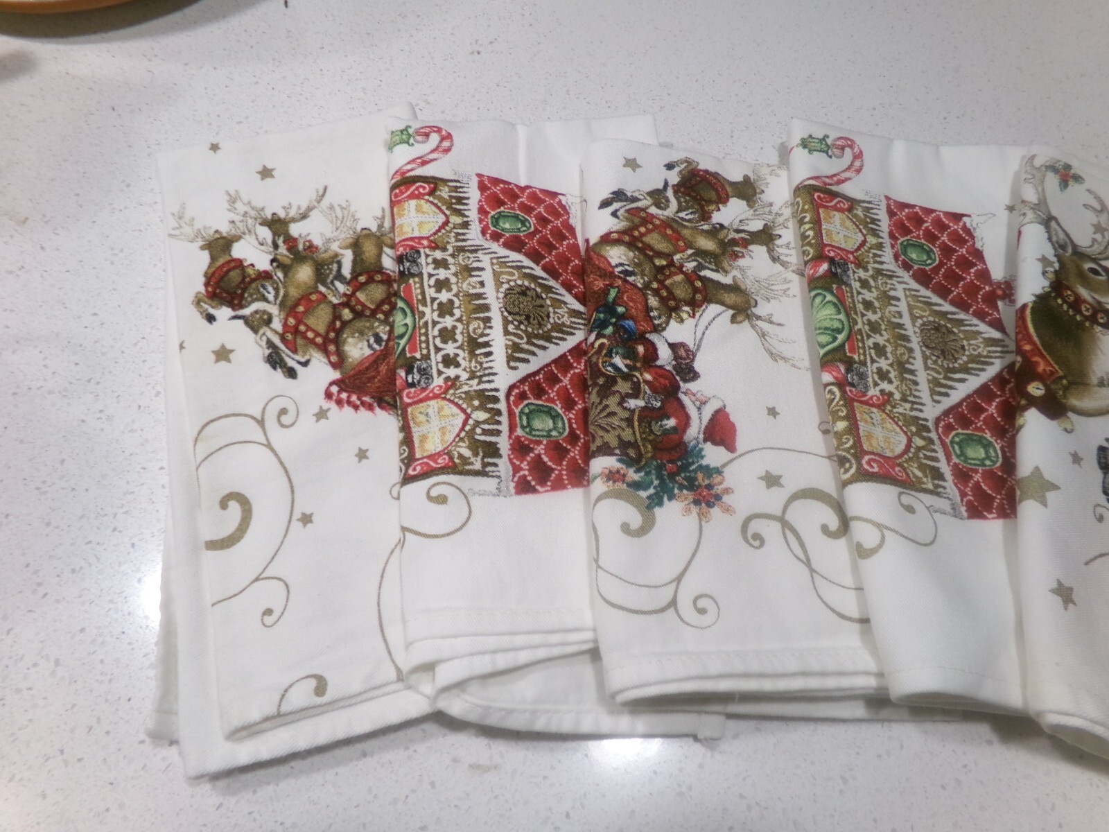 WILLIAMS SONOMA TWAS THE NIGHT BEFORE CHRISTMAS LOT OF 8 NAPKINS eBay