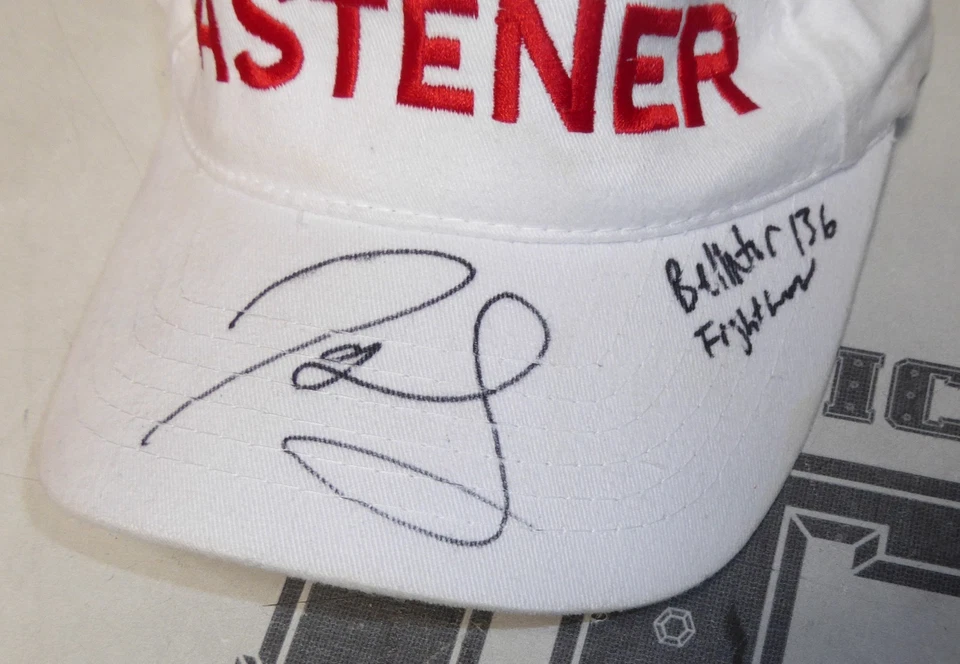 Joe Schilling Signed Bellator 136 Fight Worn Used Hat BAS COA 2015 Glory Auto'd - Image 4 of 4