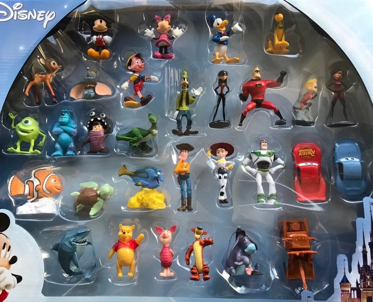 Disney Mini Figure Toy Cake Topper Mickey Toy Story Pooh Incredibles Nemo  New