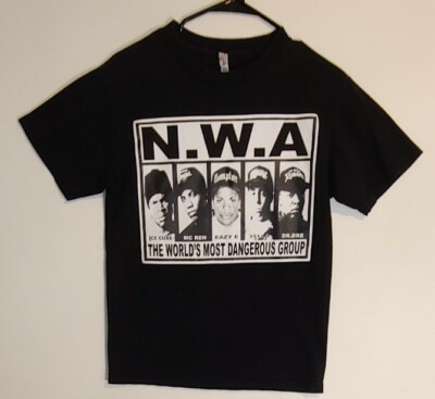 NWA The World's Most Dangerous Group SHIRT Small 2013 Black 