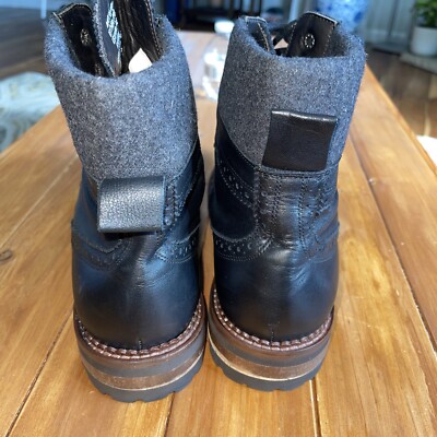 Men’s Monte Rosso Black Leather Boots Made in Italy Size 8.5 Monto Rosso Boots, Black, Leather, Mens Size 11 M, Made in  main image 4