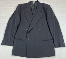 Giorgio Armani Le Collezioni Jacket Men's 41 L Gray Blazer Wool Made in Italy