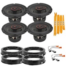 4X 340 Watt 3Way 6.5" Front/Rear Door Speakers for 2005-UP Equinox, Torrent, VUE