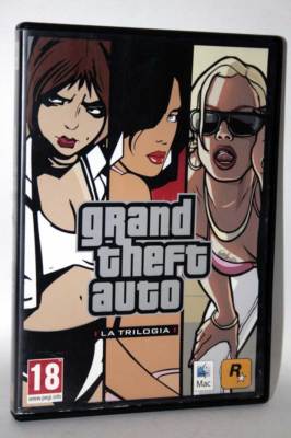 GRAND THEFT AUTO THE TRILOGY GAME USED GOOD CONDITION MACINTOSH DVD ITA FR1 57073