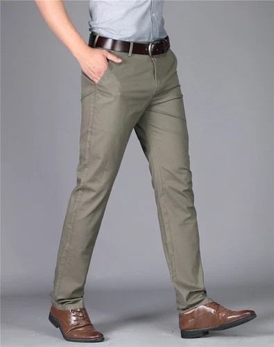 Stretch Chino Slim Fit Mens Relaxed Casual Cotton Dress Skinny Pants Size 29-40 - Picture 17 of 30