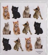 2 Sheets - Cat KITTENS Stickers