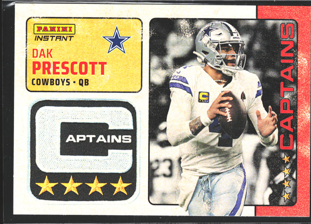 Dak Prescott Football Card 2024 Panini Captains Limited Only 351 Made!