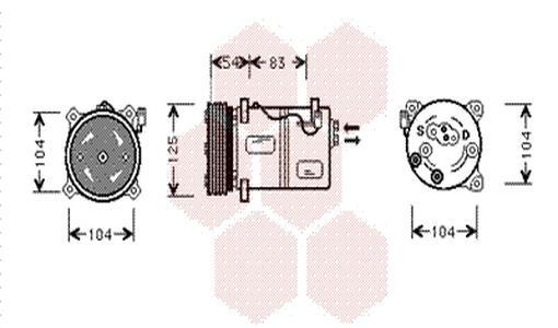 Kompressor Klimaanlage Passend FüR Volvo V40 Kombi 645 VW S40 I 644 VS-image