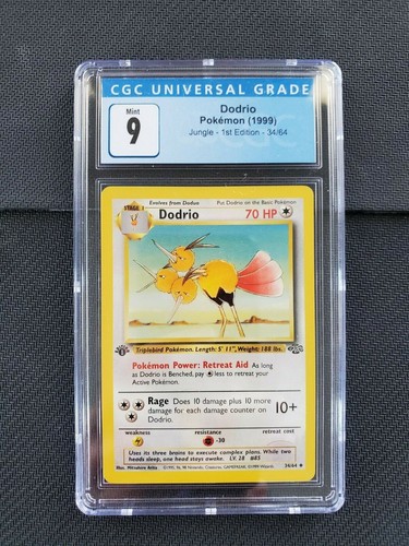 Dodrio (1st Edition) graded CGC 9 for sale on eBay
