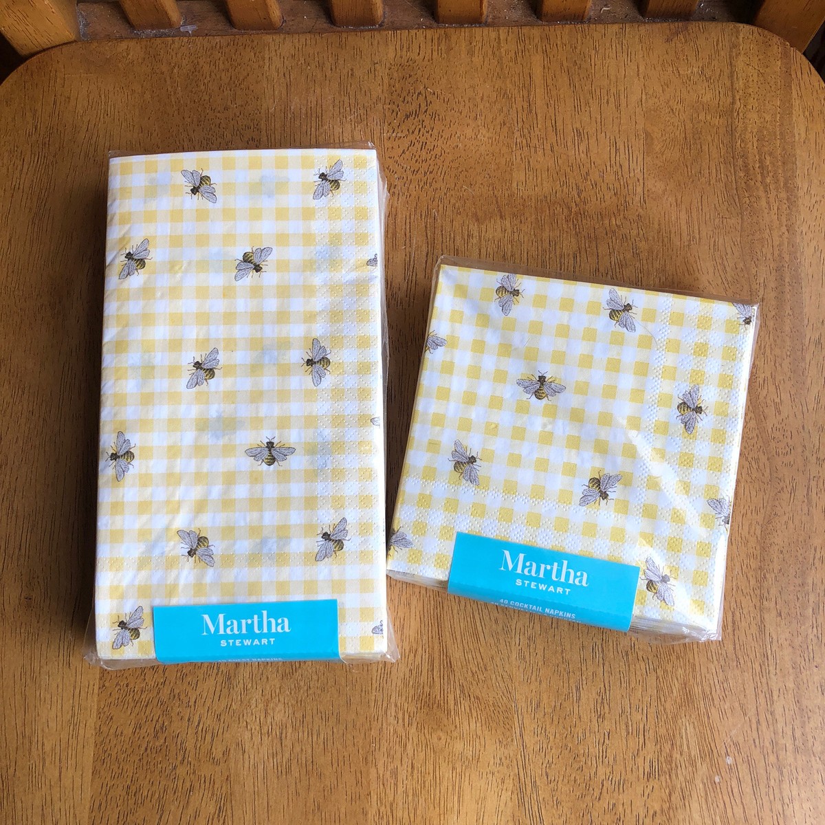 Martha Stewart Honeycomb Servietten – Baumwollmix, 48,3 X 48,3 Cm, Maschinenwaschbar