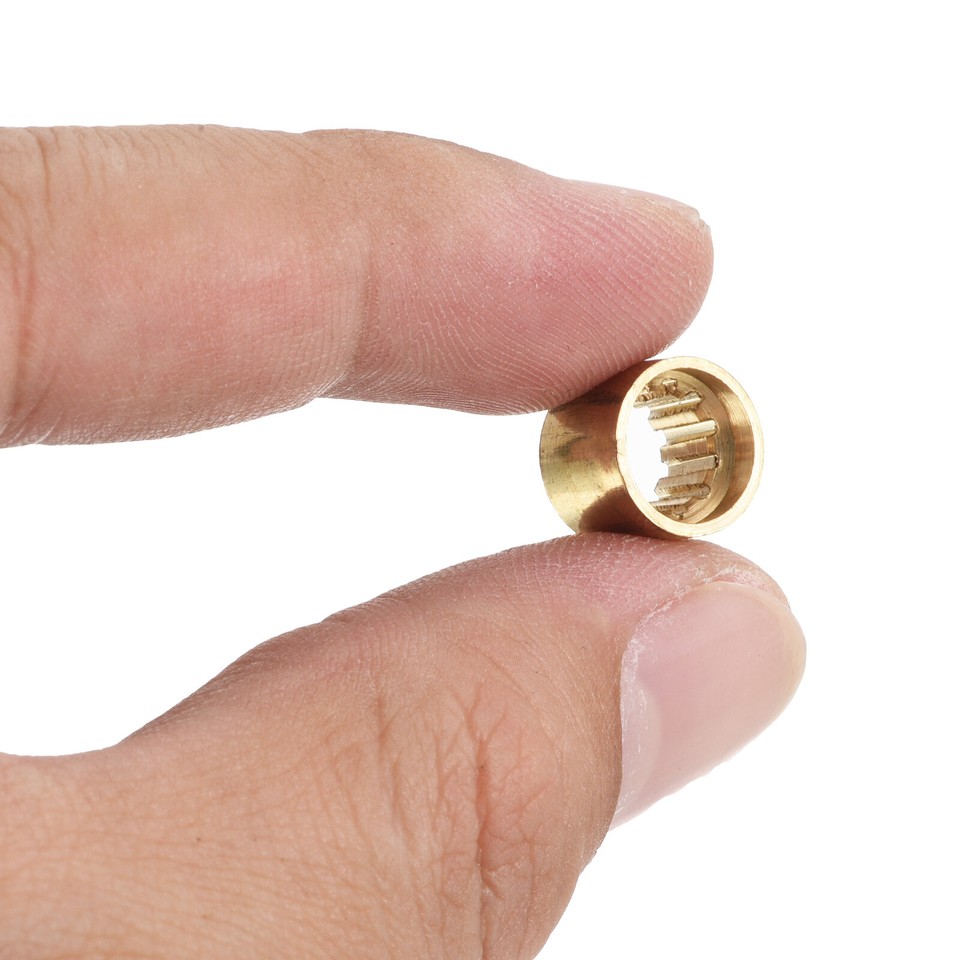 10Pcs 10mm Brass Pool Cue Ferrules Billiard Cue Tips Repair Tool with