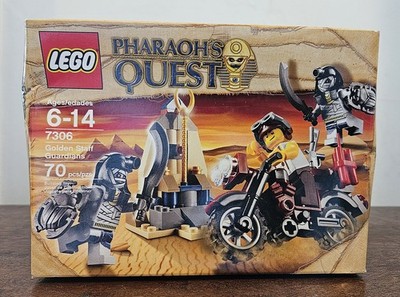 NEW Lego Set 7306 Pharaoh's Quest Golden Staff Guardians **BOX DAMAGE* SEE PICS