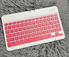 Pink and white Wireless Bluetooth Keyboard