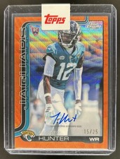 2025 Topps Chrome Travis Hunter Rookie Auto Orange Wave Refractor RC #/25