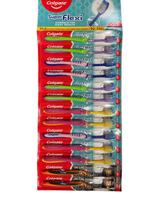 Colgate Super Flexi (Medium Bristles) Toothbrushes ''13 Toothbrushes''