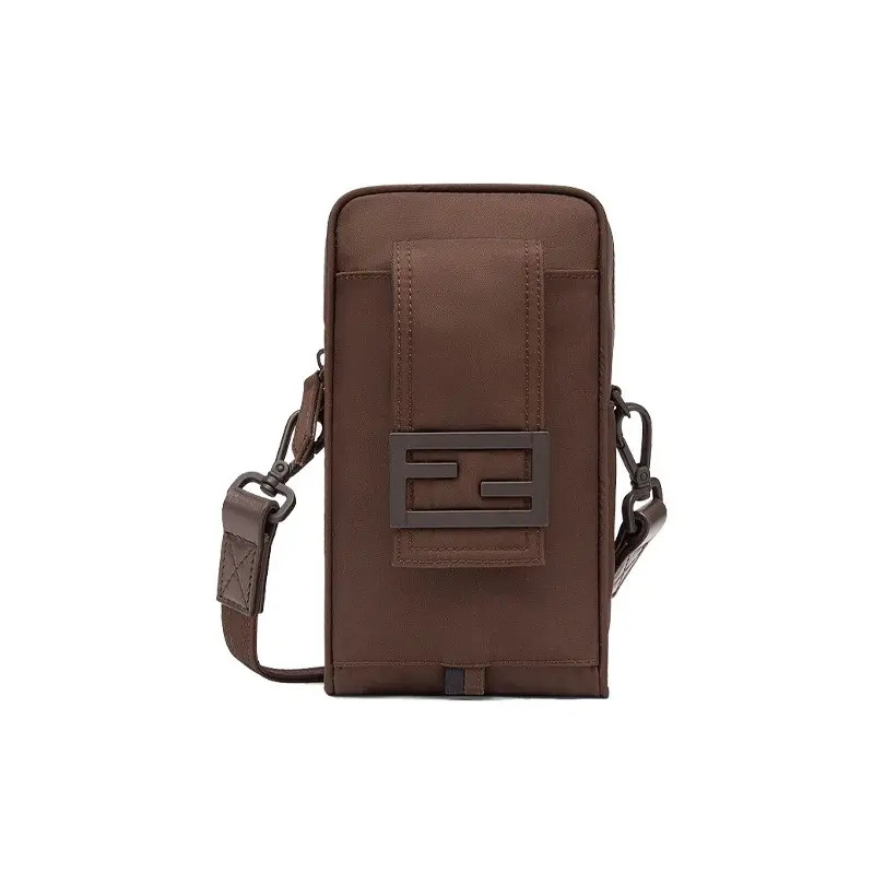 FENDI Baguette FF Baguette Phone Bag Crossbody Bag Men's 8.3x1.8 in