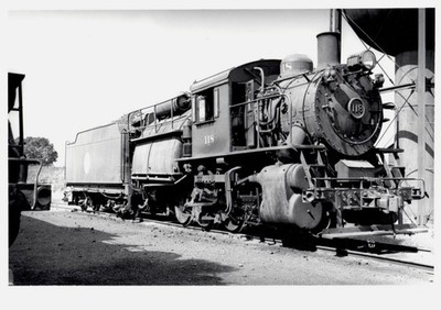 Lehigh & New England 0-8-0 #118 at Bath, PA in September 1940 8x10 Photo
