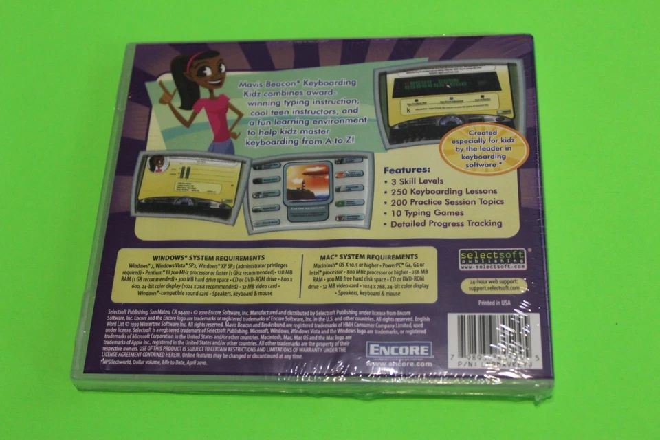 Mavis Beacon Keyboarding Kidz - Teaches Kids Typing Skills PC Software - NEW! - Image 2 of 3