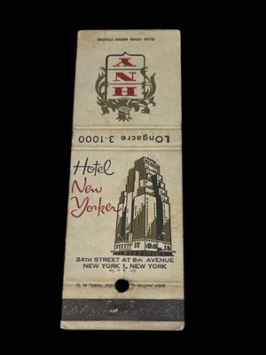 Hotel New Yorker New York City 1940s-50s Art Deco Building Standard Size