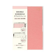 Midori 2025 B6 Monthly Planner  Budget Notebook Pink Double Schedule New