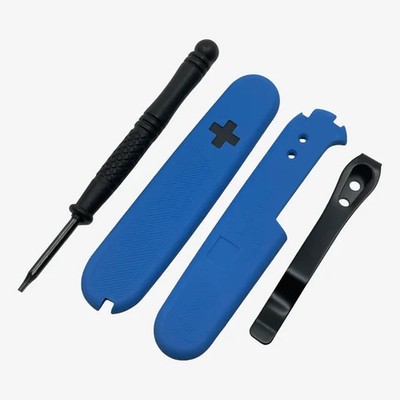 Classic Swiss Cross Plus Scales Set with Optional Pocket Clip for Victorinox SAK