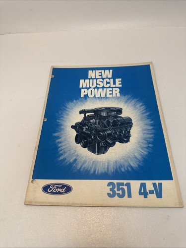 Original 1970 Ford 351 4-V Intro Brochure