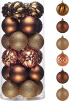 Valery Madelyn Weihnachtskugeln,24StüCk Christbaumkugeln Weihnachtskugel Mit