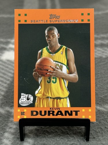 Kevin Durant [Orange] #2 2007 Topps Rookie Card card