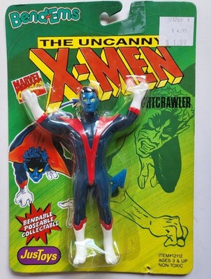 Vintage 1991 Marvel Comics The Uncanny X-Men NIGHTCRAWLER Bend-Ems Figure