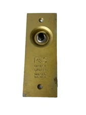 Vintage Push Button Light On Door Switch Single-Pole New Old Stock 2166 Rare