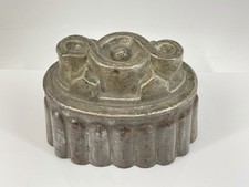 Antique Victorian tin jelly and baking mold 1880s.