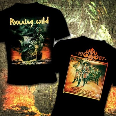 Christmas gift RUNNING WILD UNDER JOLLY ROGER 1987  Unisex All Size Shirt 24D140