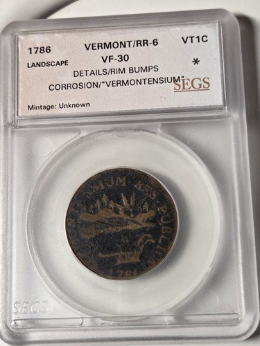 1786 VERMONT RR-6 VT 1C