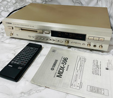 YAMAHA MDX-596 Natural Sound Minidisc MD Recorder Gold AC 100V Japan Working
