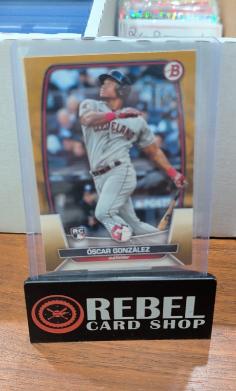 Oscar Gonzalez Gold Parallel #/50 🔥 (RC) 2023 Bowman Paper Rookie RC