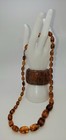Vintage Lot Of 3 Faux Tortoise Amber Bead Strands Necklaces Bracelet Retro Chic — photo 2